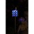 Multikolorowa Srebrna Lampa Ogrodowa Solarna LED 37x6 cm ze Stali Nierdzewnej