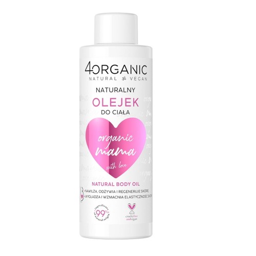 4organic Organic Mama Naturalny olejek do ciała, 125 ml
