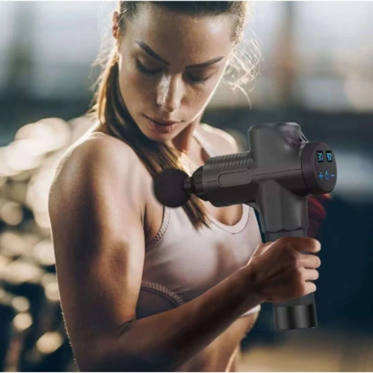 MASAŻER DO CIAŁA MASAŻU PLECÓW HIKEY MASSAGE GUN PRO + 6 KOŃCÓWEK ZESTAW