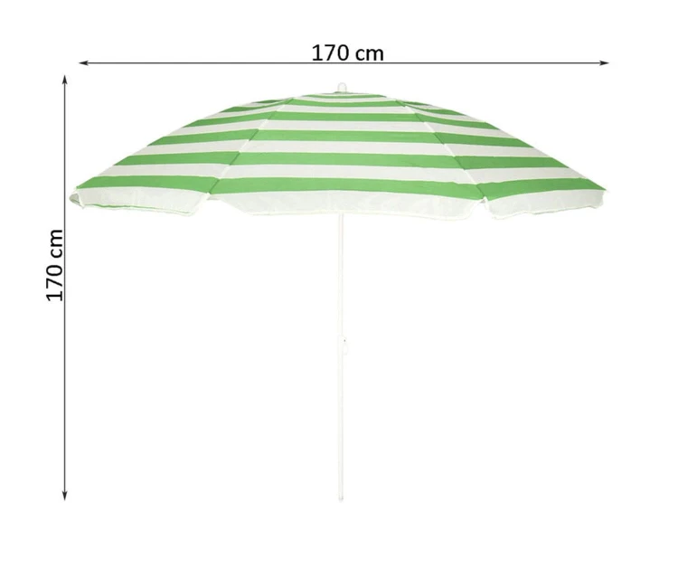 Parasol ogrodowy, plażowy, wysokość 170 cm